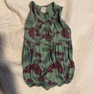 Kate Quinn Green and Purple Kids Bodysuit